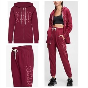 🔺SET!🔻GAP Women’s Logo Hoodie & Jogger Pants Bur